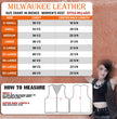 Milwaukee Leather Women's Black Leather V-Neck Motorcycle Rider Vest with Side Lace MLL4531