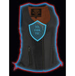Milwaukee Leather MLL4532 Women's Side Laced Premium Black Leather Motorcycle Rider Vest w/ Cool-Tec Leather Treatement