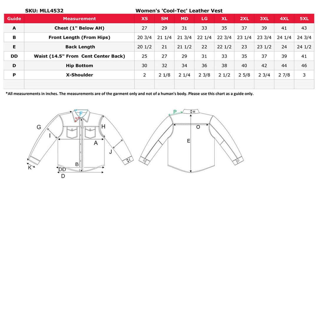 Milwaukee Leather MLL4532 Women&