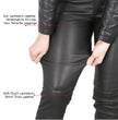 Milwaukee Leather MLL6690 'Sandy' Women’s Black Lambskin Stretch Leather Pants