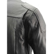 Milwaukee Leather MLM1502 Men's Black Premium Leather Vented Motorcycle Biker Jacket w/ Cool-Tec Leather Treatment Tech