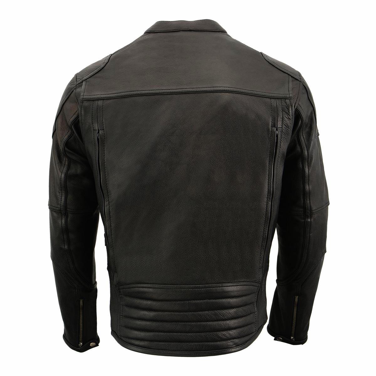 Milwaukee Leather MLM1502 Men's Black Premium Leather Vented
