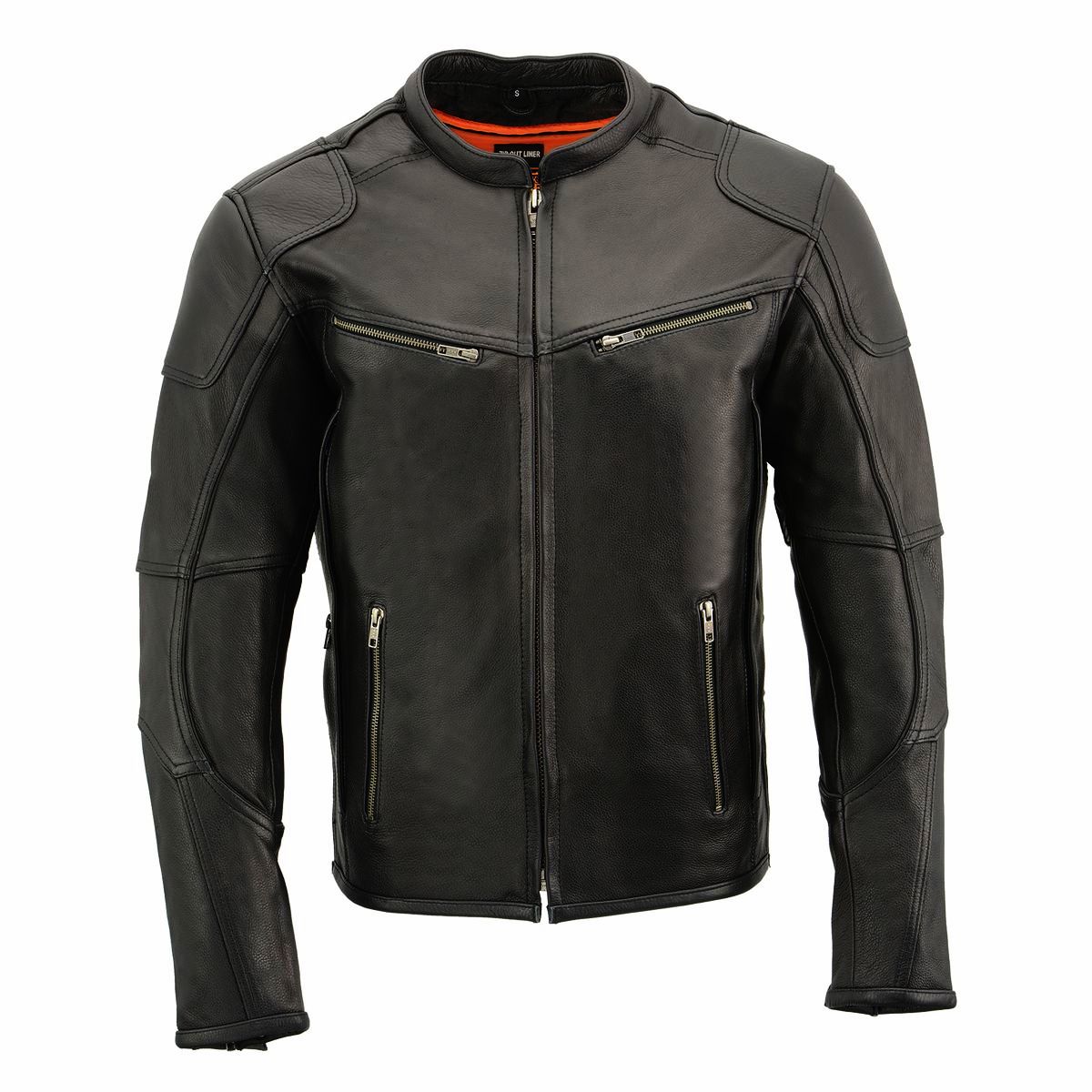 Milwaukee Leather MLM1502 Men's Black Premium Leather Vented