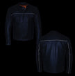 Milwaukee Leather MLM1506 Men's Black Premium Leather Motorcycle Jacket w/ Utility Pockets Cool-Tec Leather Treatement