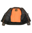 Milwaukee Leather MLM1508 Men's Distressed Brown Premium Leather Motorcycle Rider Jacket