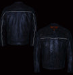 Milwaukee Leather MLM1508 Men's Distressed Brown Premium Leather Motorcycle Rider Jacket