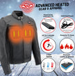 Milwaukee Leather MLM1514SET Men's  All Season Black Premium Leather Motorcycle Jacket w/ Heated and Cool-Tec Technology