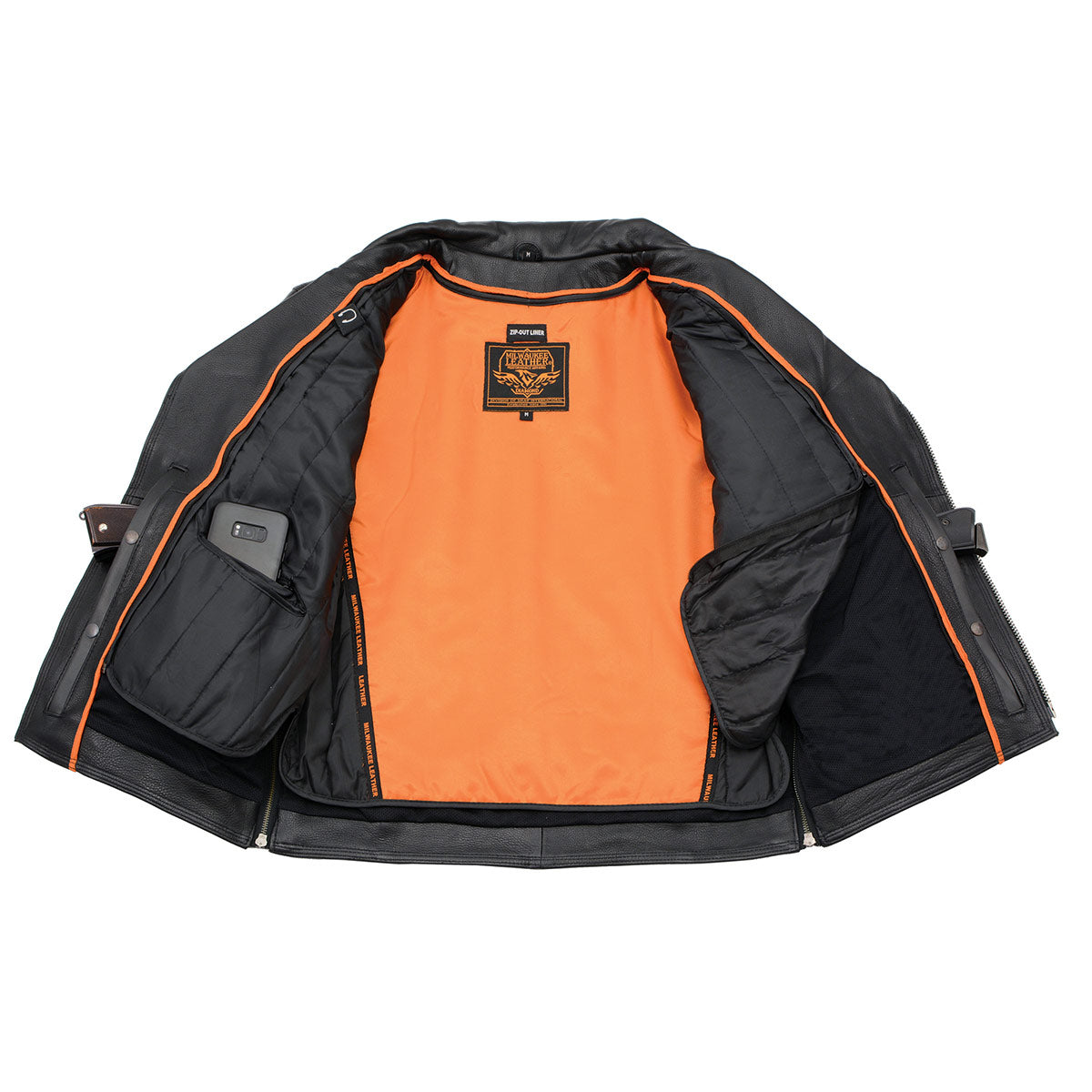 Milwaukee Leather MLM1515 Men's Classic Beltless Black Leather