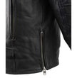 Milwaukee Leather MLM1515 Men's Classic Beltless Black Leather Triple Stitched Motorcycle Biker Rider Jacket