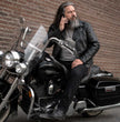 Milwaukee Leather MLM1515 Men's Classic Beltless Black Leather Triple Stitched Motorcycle Biker Rider Jacket