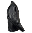 Milwaukee Leather MLM1515 Men's Classic Beltless Black Leather Triple Stitched Motorcycle Biker Rider Jacket