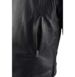 Milwaukee Leather MLM1525 Men's ‘Crossover’ Black Leather Lightweight MC Jacket