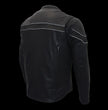 Milwaukee Leather MLM1525 Men's ‘Crossover’ Black Leather Lightweight MC Jacket