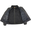 Milwaukee Leather MLM1537 Men's Black Leather ‘Utility Pocket’ Vented Jacket with Removable Hoodie