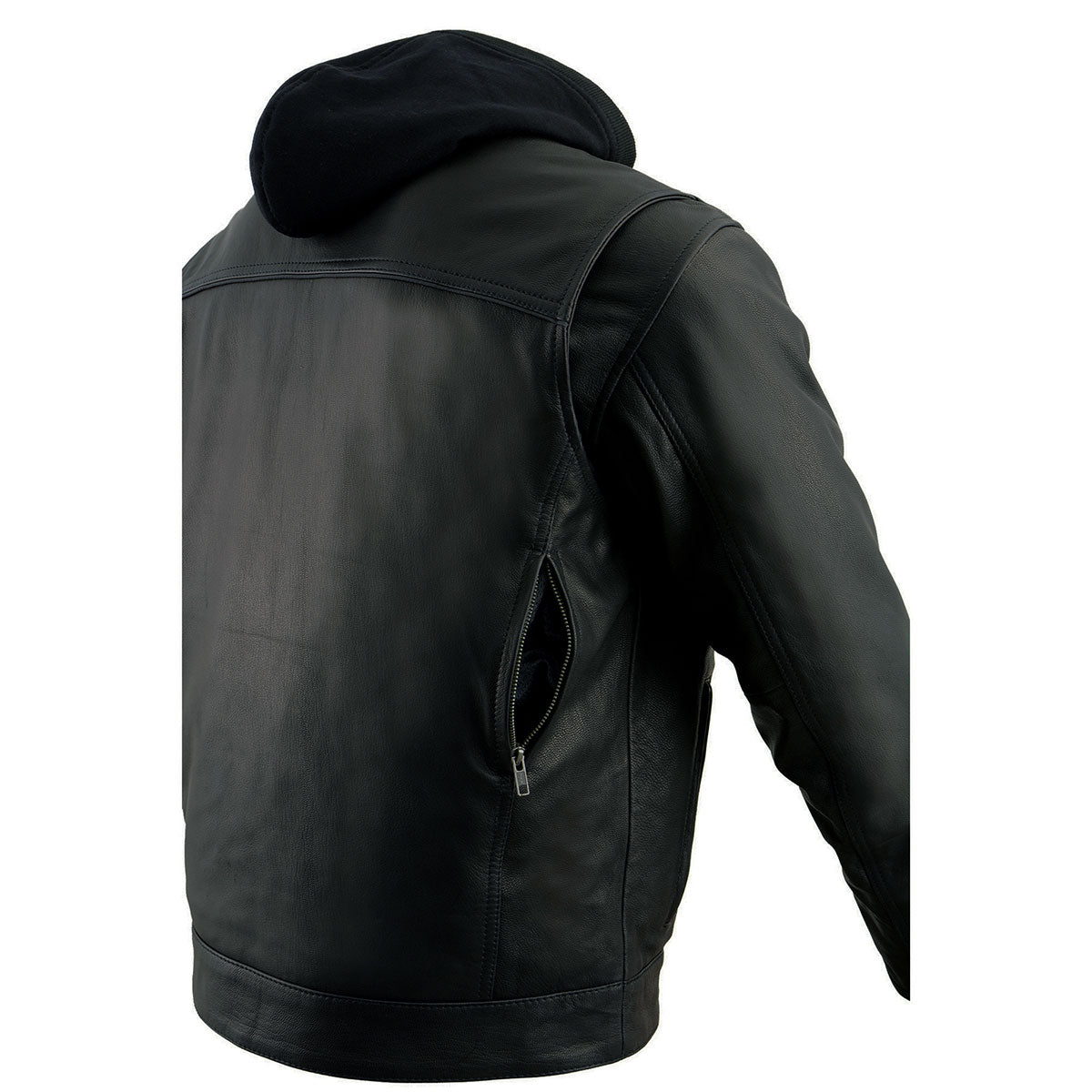 Milwaukee Leather MLM1537 Men's Black Leather 'Utility Pocket