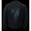 Milwaukee Leather MLM1545 Men's Quilted Pattern Triple Vent Black Leather Scooter Jacket
