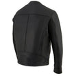 Milwaukee Leather MLM1551 Men's Black Lightweight Premium Leather Motorcycle Jacket w/ Cool-Tec Leather Treatement