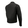 Milwaukee Leather MLM1560 Men's Black Long Body and Vented Motorcycle Leather Jacket