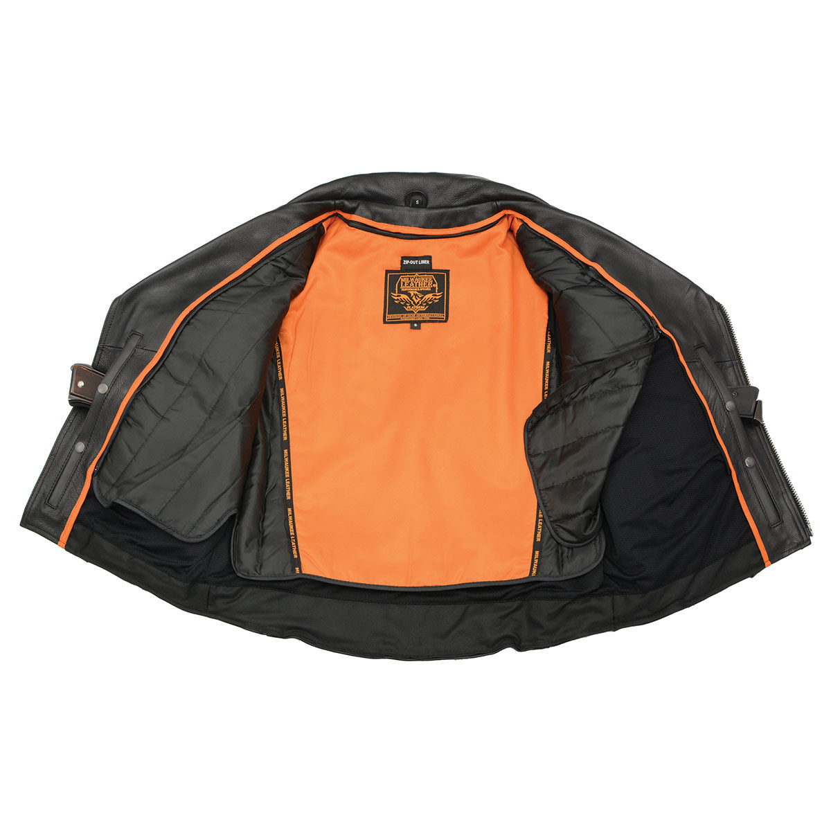 Milwaukee Leather MLM1570 Men's Black Premium Cowhide Leather
