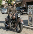 Milwaukee Leather MLM1613 Men's Distressed Brown Casual Biker Rider Leather Shirt w/ Vintage 5 Cent Buffalo Buttons