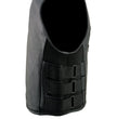 Milwaukee Leather MLM3500 Men's Swat Style Rider Leather Vest w/ Single Panel Back for Club Patches