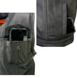 Milwaukee Leather MLM3503 Men's Pursuit Black Premium Goat Leather V Neck Club Style Motorcycle Rider Vest