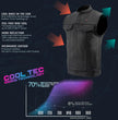 Milwaukee Leather MLM3524SET Men's All Season Black Premium Leather Motorcycle vest w/ Heated and Cool-Tec Technology