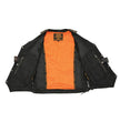 Milwaukee Leather MLM3540 Men's Roulette Distressed Brown 10 Pocket Motorcycle Leather Vest