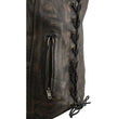 Milwaukee Leather MLM3540 Men's Roulette Distressed Brown 10 Pocket Motorcycle Leather Vest