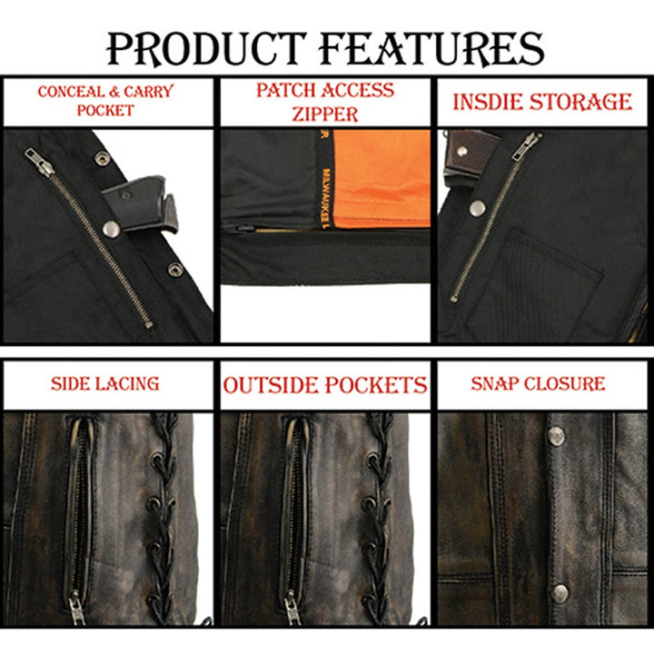 Milwaukee Leather MLM3540 Men&