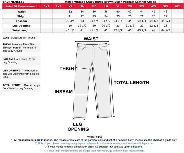 Milwaukee Leather Chaps for Men&