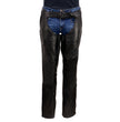 Milwaukee Leather USA MADE MLM5571 Men's Black Rough Rider Premium Leather Motorcycle Chaps with Thermal Liner