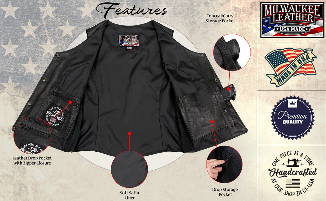 Milwaukee Leather USA MADE MLVSL5002 Women&
