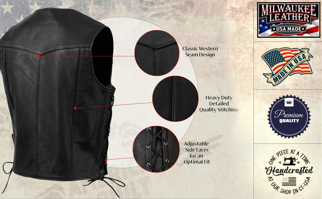 Milwaukee Leather USA MADE MLVSM5008 Men&