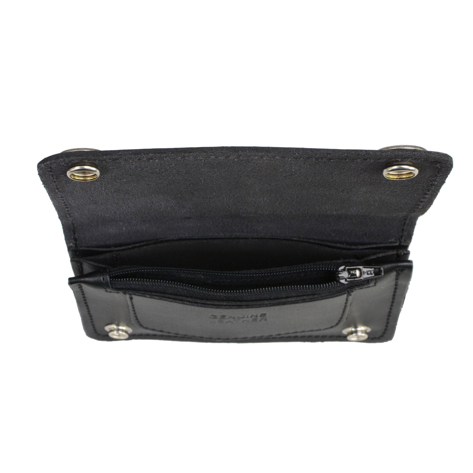Milwaukee Leather MLW7801 Men's 6” Leather Long Bi-Fold Biker