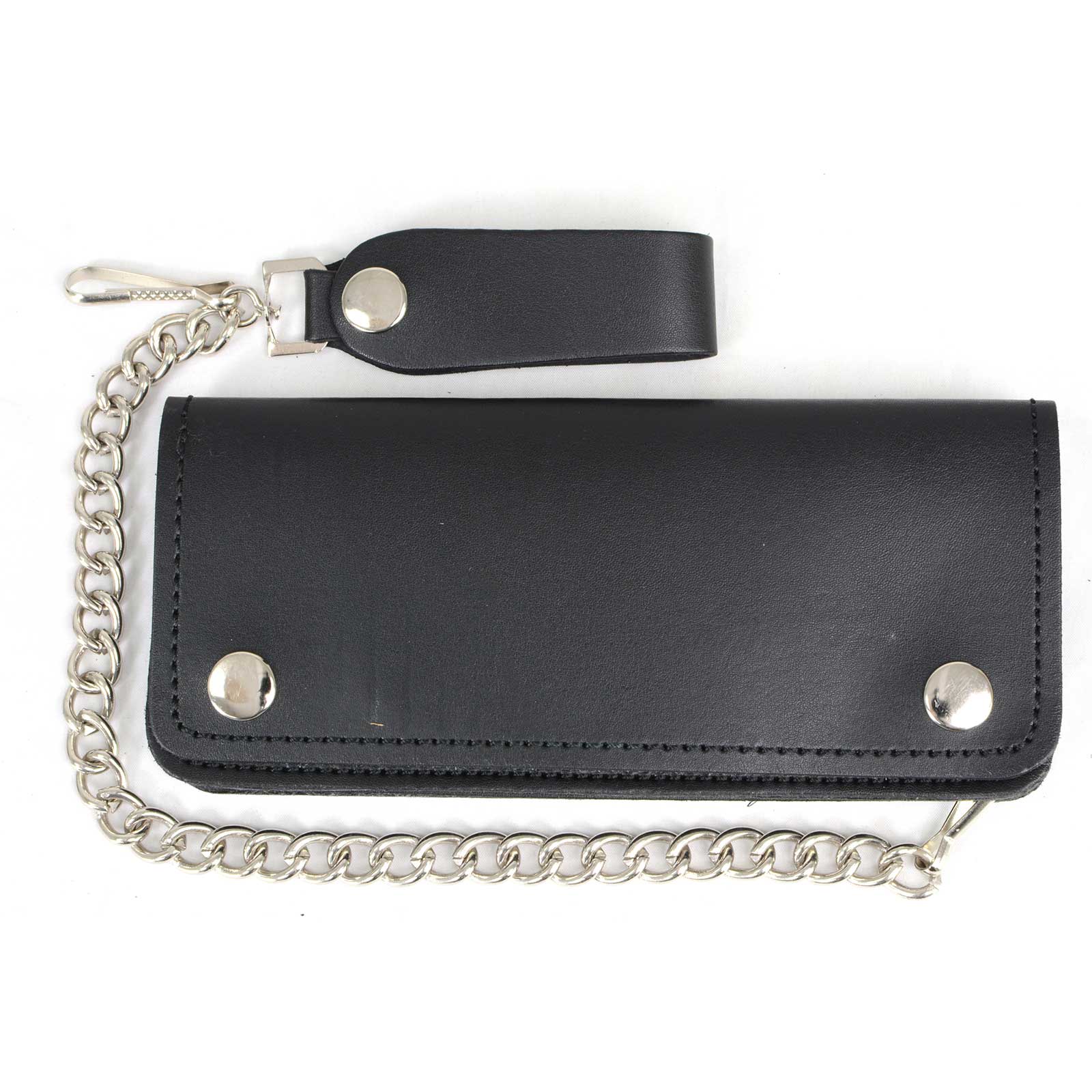 Milwaukee Leather MLW7812 Men's 8” Leather Long Bi-Fold Biker