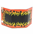 Milwaukee Leather MLW7832 Men's 4” Leather “Flamed” Tri-Fold Biker Wallet w/ Anti-Theft Stainless Steel Chain