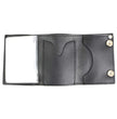 Milwaukee Leather MLW7834 Men's 4” Leather “Skeleton Teeth” Tri-Fold Wallet w/ Anti-Theft Stainless Steel Chain