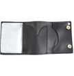 Milwaukee Leather MLW7837 Men's 4” Leather “Eagle w/ Flag” Tri-Fold Wallet w/ Anti-Theft Stainless Steel Chain
