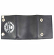 Milwaukee Leather MLW7839 Men's 4” Leather “2nd Amendment” Tri-Fold Wallet w/ Anti-Theft Stainless Steel Chain