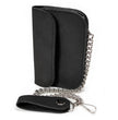 Milwaukee Leather Black Crazy Horse Leather Biker Flap Wallet, MLW7844