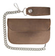 Milwaukee Leather Men's Crazy Horse Brown Flap Chain Wallet, MLW7845