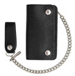 Milwaukee Leather Men's Black Snake-Stamped Flap Chain Wallet, MLW7848