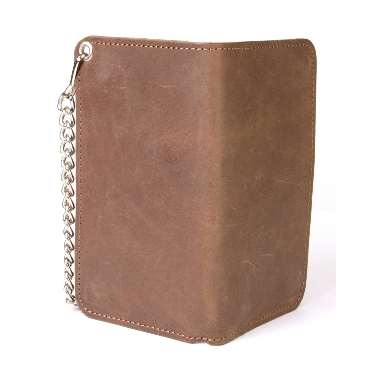 Milwaukee Leather MLW7887 Men's 6.75” Distress Brown Leather Bi Milwaukee Leather MLW7887 Men's 6.75” Distress Brown Leather Bi
