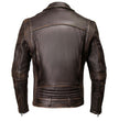 Milwaukee Motorcycle Clothing Co. Men's Unforgiven MC Style Vintage Brown Leather Jacket w/ Lapel Collar MMC10005