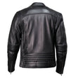 Milwaukee Motorcycle Clothing Co. Men's Unforgiven MC Style Black Leather Jacket w/ Lapel Collar MMC10008