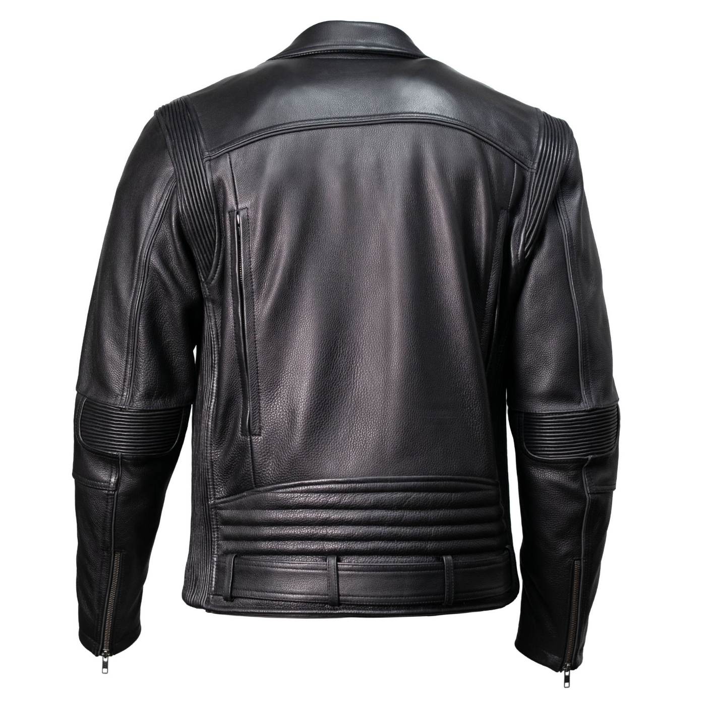 Milwaukee Leather Giacca Moto Uomo Pelle Bovina | MLJKM5008 | Ventilata Con Fodera Rimovibile | Nera