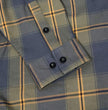 MMCC Garrison Men's Olive Gray Black Plaid Flannel Shirt - 100% Cotton Long Sleeve Button-Up - MMC11621