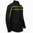 MMCC Men's Octane Long Sleeve Mechanic Shirt - Black with Neon Green Stripe - 50-50 Cotton Poly - MMCC16004