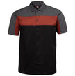 MMCC Men's Pit Stop Classic Mechanic Button Up Shirt - Dual Chest Pockets - Microfiber Panel - Rider Ready - MMC16010
